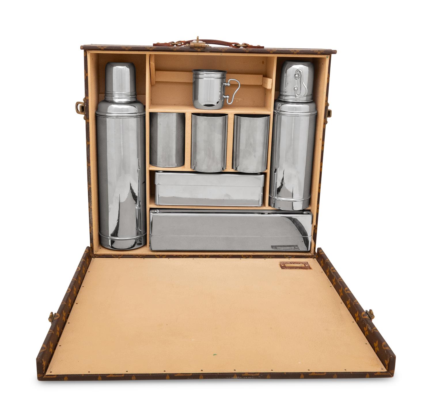 A Louis Vuitton Traveling Breakfast Case