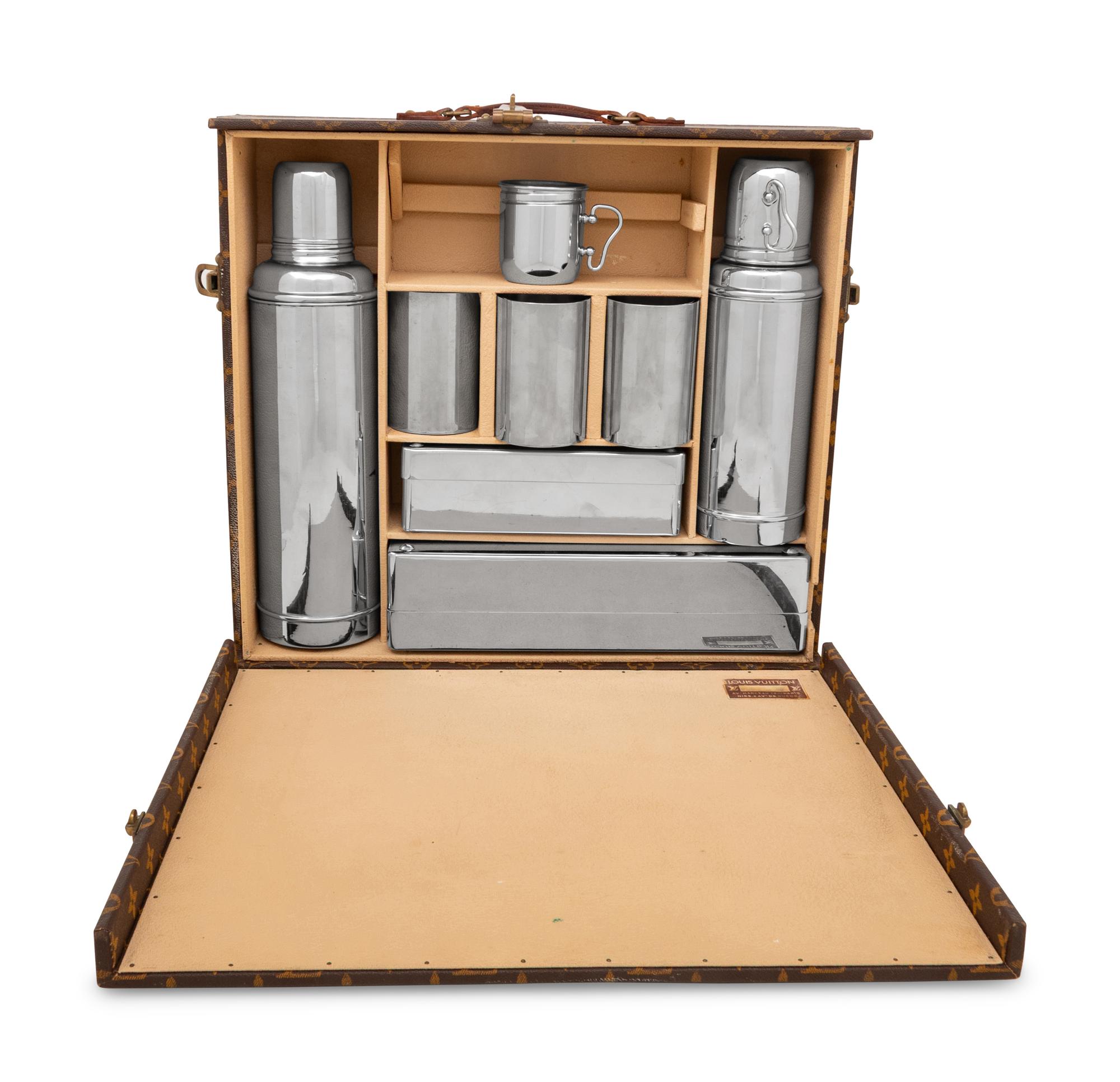 A Louis Vuitton Traveling Breakfast Case