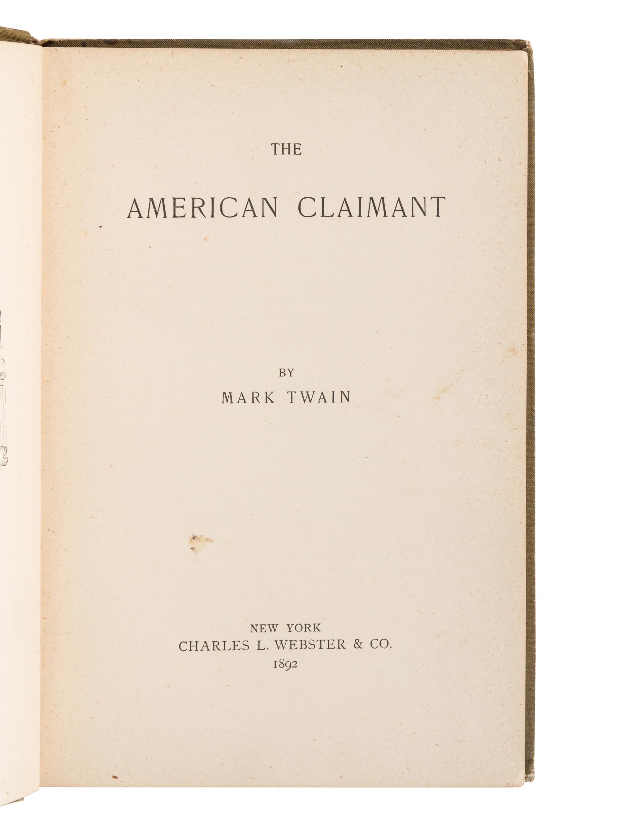 CLEMENS, Samuel Langhorne (“Mark Twain”) (1835-1910). A group of 20 works by Twain, SOME FIRST EDITIONS, comprising:
