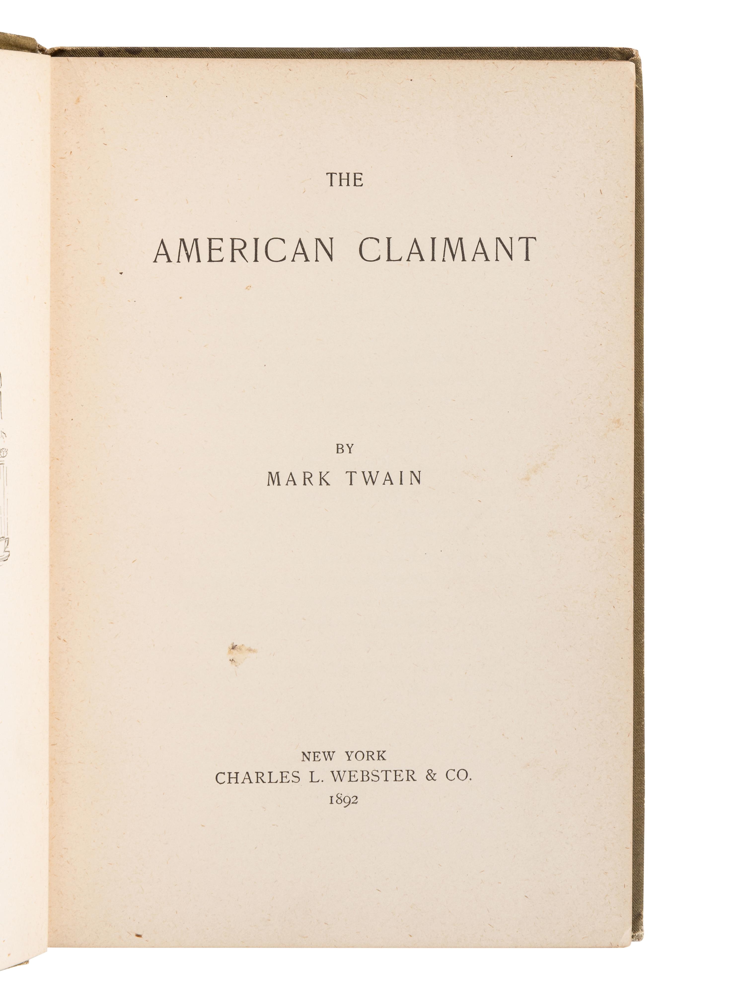 CLEMENS, Samuel Langhorne (“Mark Twain”) (1835-1910). A group of 20 works by Twain, SOME FIRST EDITIONS, comprising: