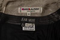 Saint Laurent Rive Gauche Dress and Jean Muir Dress, 1970-80s