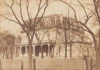 [Chicago Fire]. A group of 7 albumen prints taken before and after the 1871 Chicago Fire, comprising: