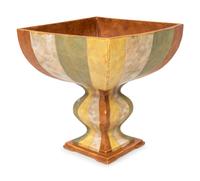 Large Roman Stripe Pedestal Bowl