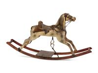 A Painted and Carved Wood Hobby Horse