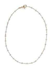 AARON BASHA, WHITE GOLD AND DIAMOND STATION NECKLACE