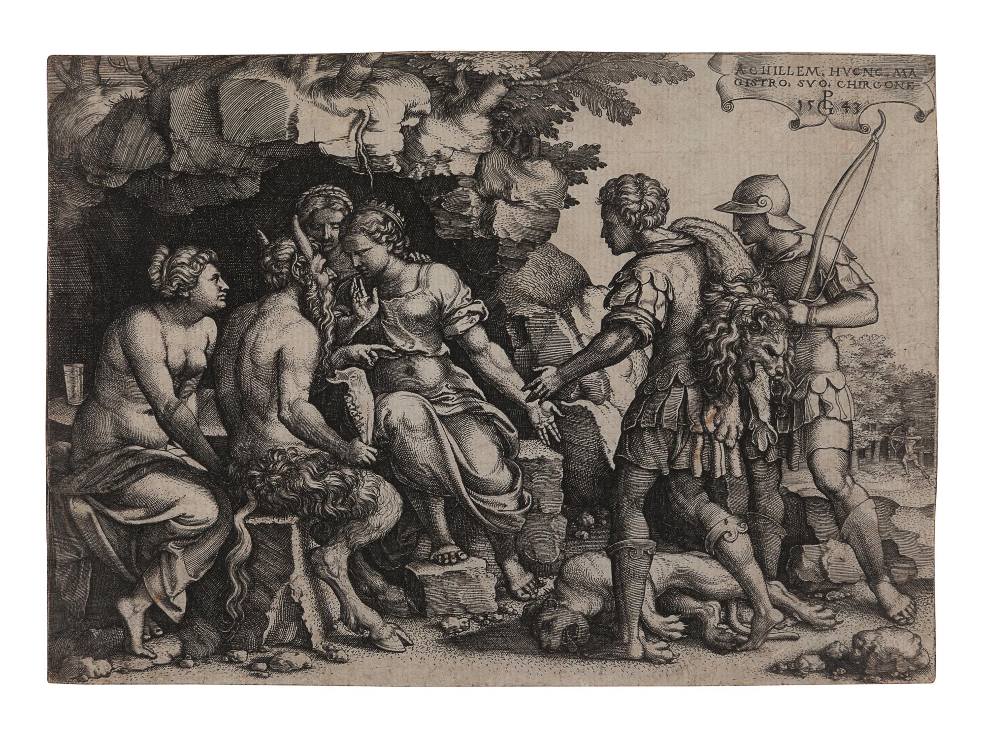 Three Soldiers and the Dog (together with three old master engravings)