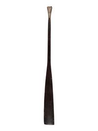 Polynesian Canoe Paddle, with Carved Decorations