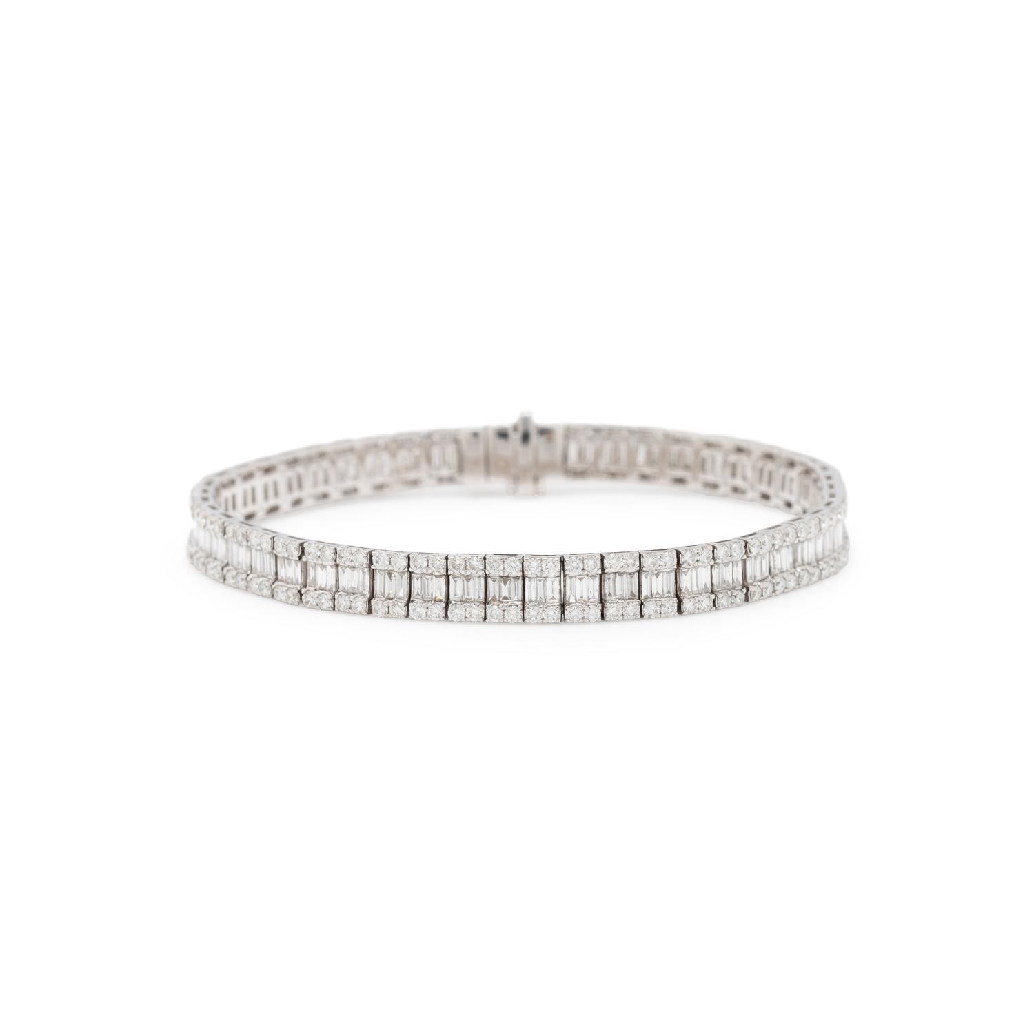 DIAMOND AND WHITE GOLD BRACELET