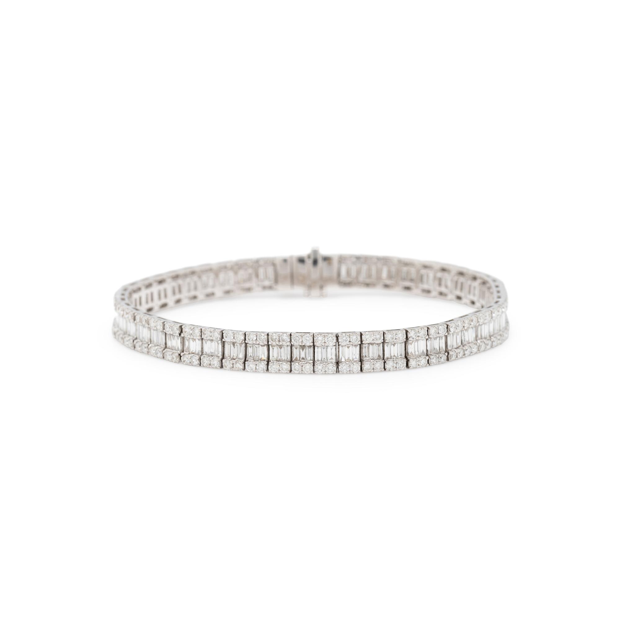 DIAMOND AND WHITE GOLD BRACELET