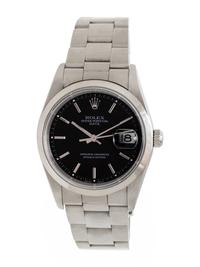 ROLEX, REF. 15200 STAINLESS STEEL 'OYSTER PERPETUAL DATE' WRISTWATCH, CIRCA 2005-2006