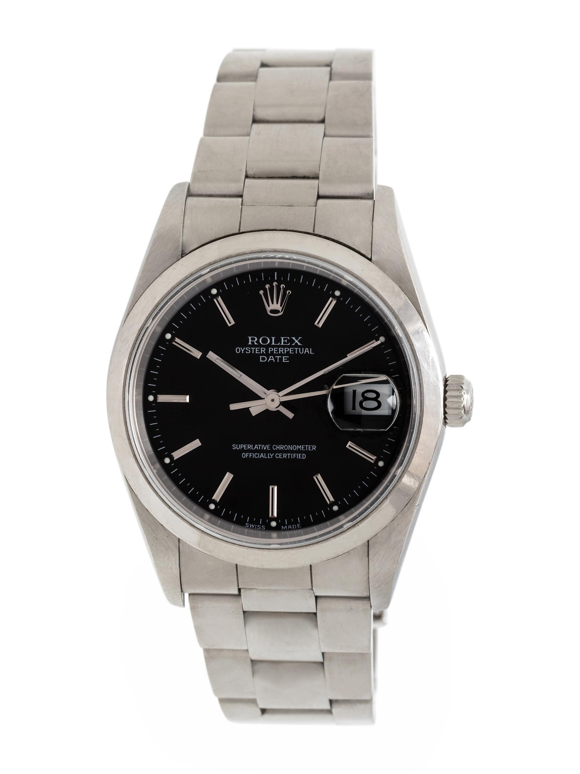 ROLEX, REF. 15200 STAINLESS STEEL 'OYSTER PERPETUAL DATE' WRISTWATCH, CIRCA 2005-2006