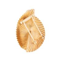 YELLOW GOLD AND DIAMOND BROOCH