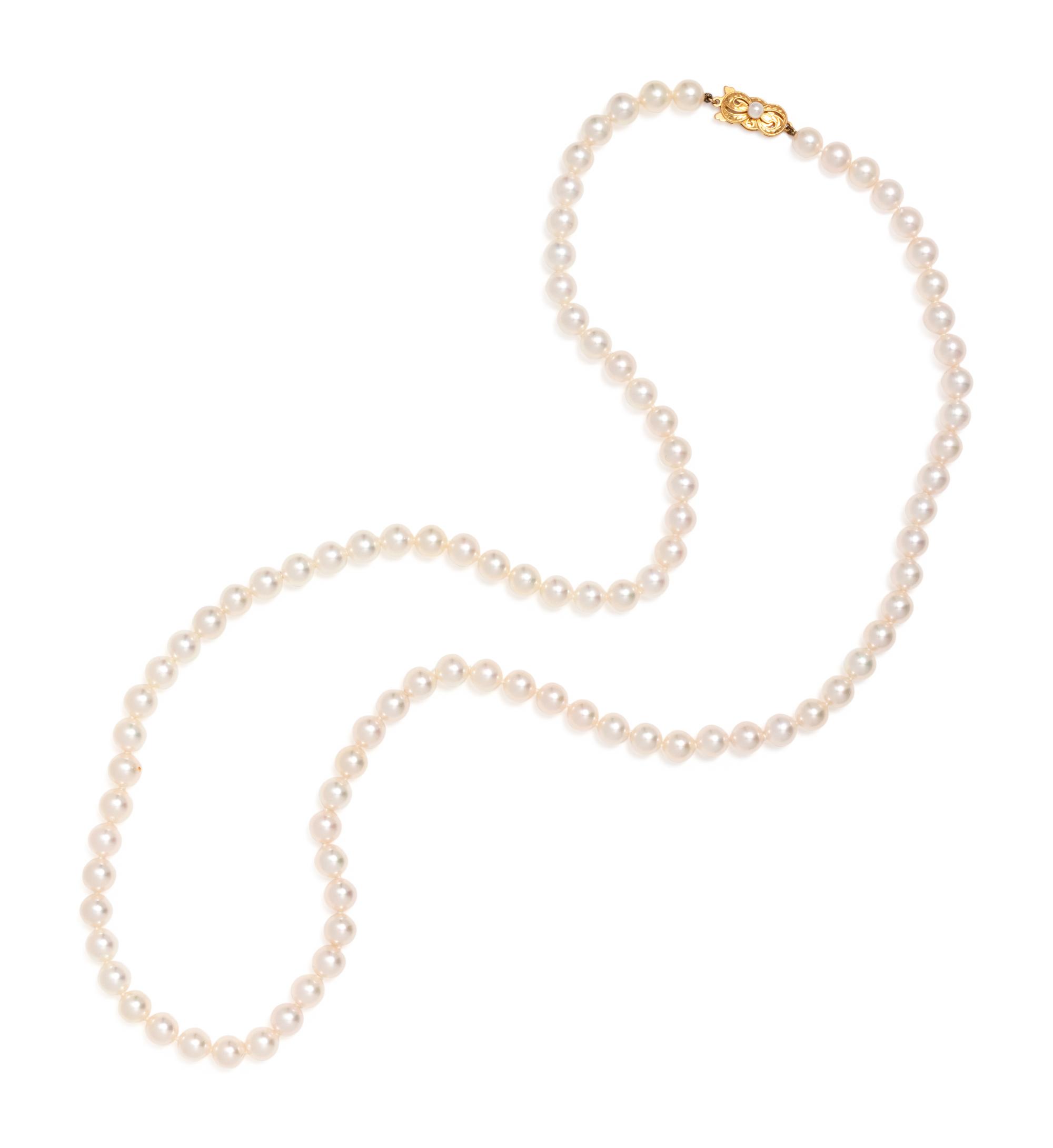 MIKIMOTO, CULTURED PEARL NECKLACE