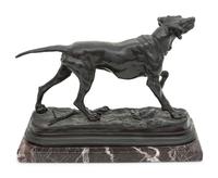 A Bronze Canine Sculpture After Jules Moigniez (French, 1835-1894)