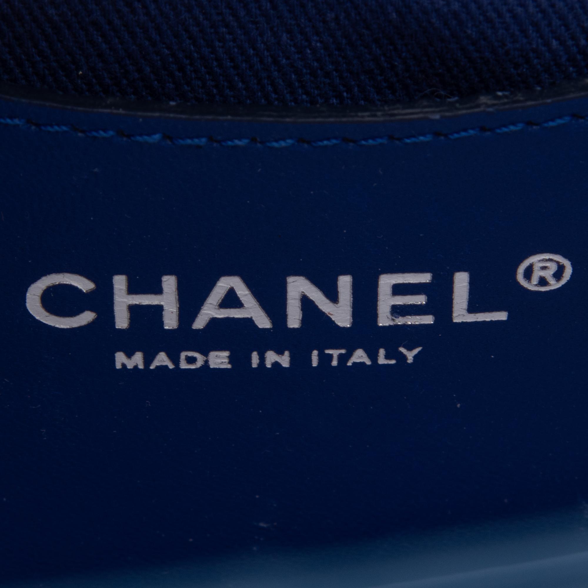Chanel, Blue Patent Leather Bowling Bag