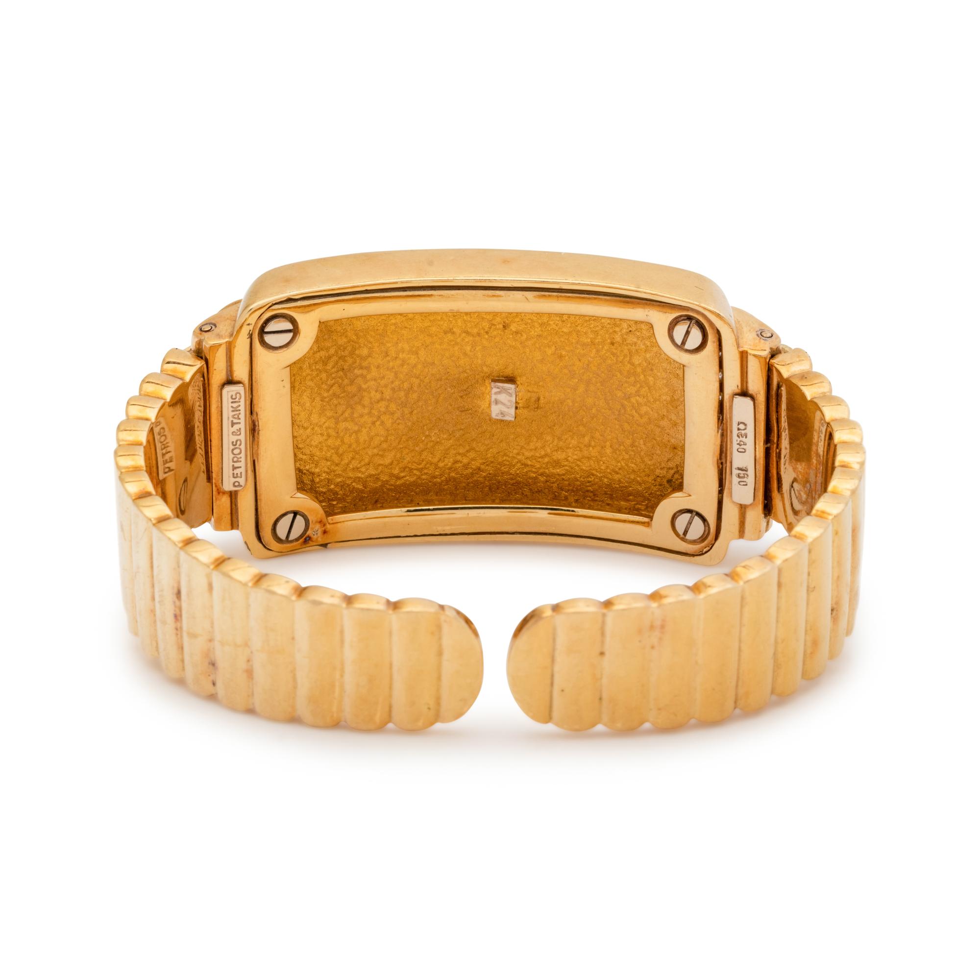 YELLOW GOLD AND DIAMOND CUFF BRACELET
