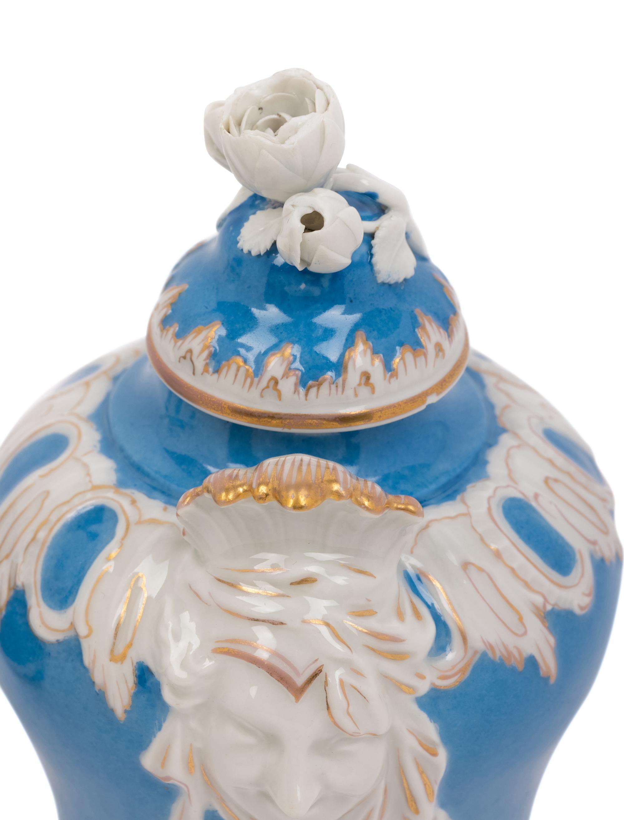 A Pair of Berlin (K.P.M.) Porcelain Vases and Covers
