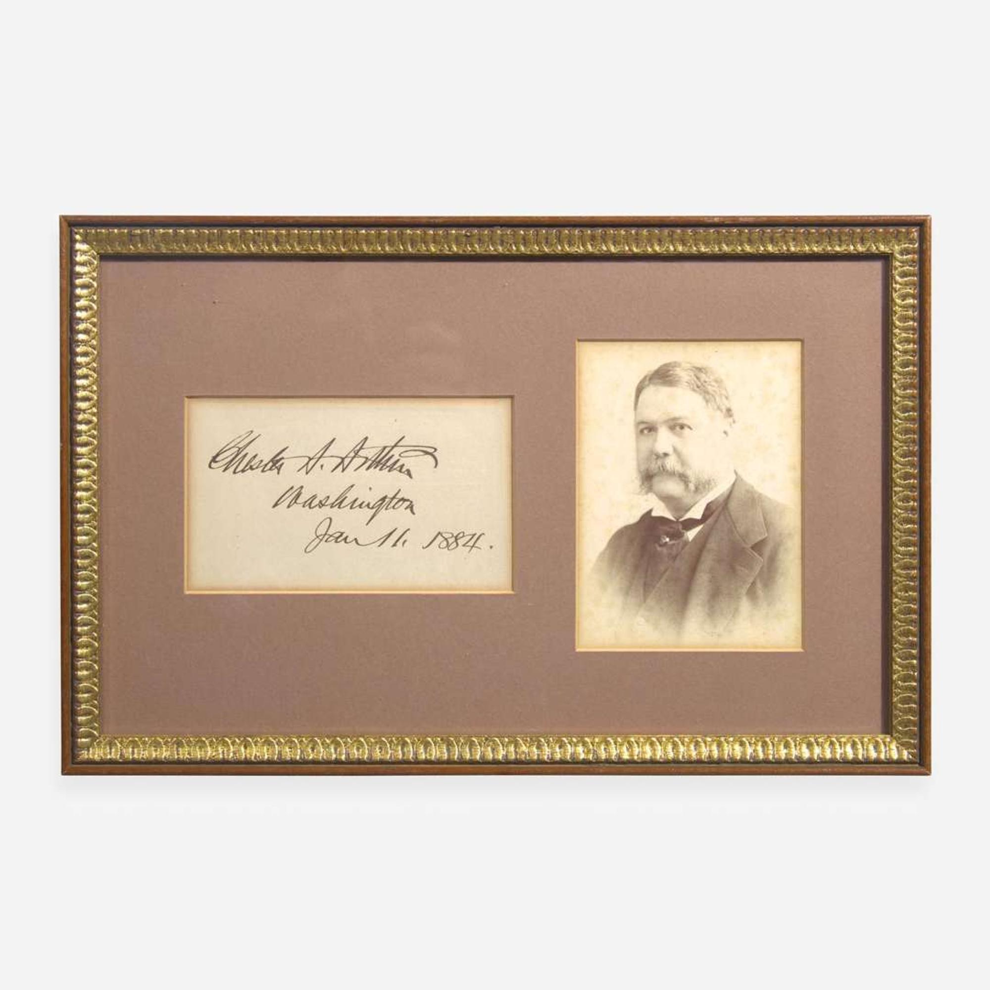 [Presidential] Hayes, Rutherford B., and James Garfield and Chester A. Arthur, et al. Group of 5 Cut Presidential Signatures