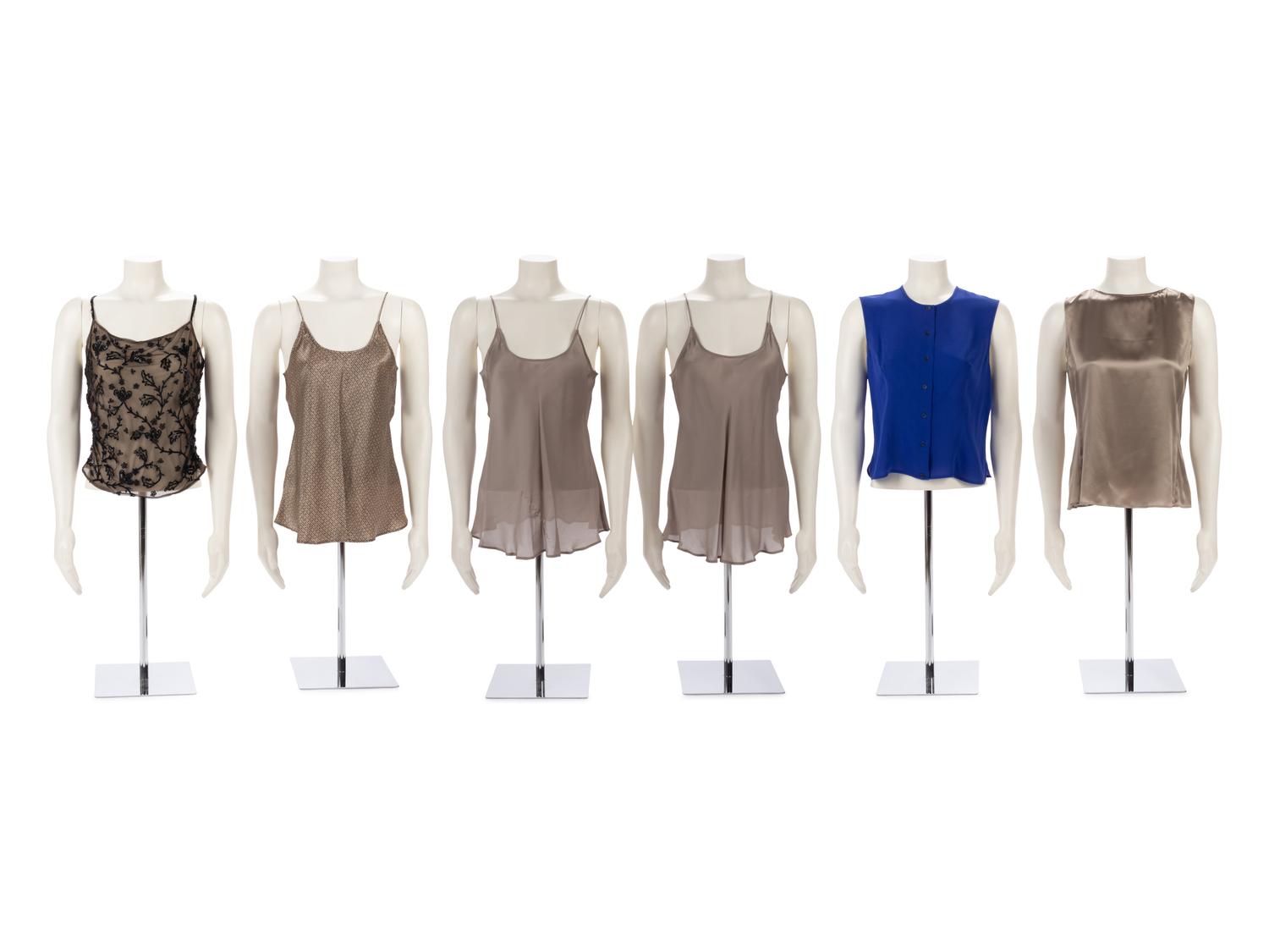 Collection of Armani & Ungaro Blouses and Tops, 1980-2000s