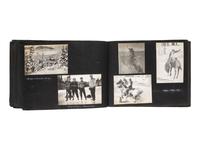 [NATIVE AMERICANS] -- [WESTERN AMERICANA & CANADA]. Album containing photographs of Native American subjects and scenic views of the Western United States and Canada. Ca 1910s.