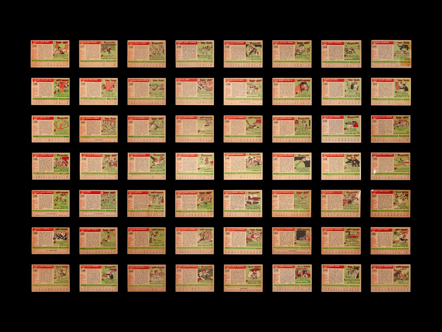 A Near Set of 1955 Topps Baseball Cards (198/206)