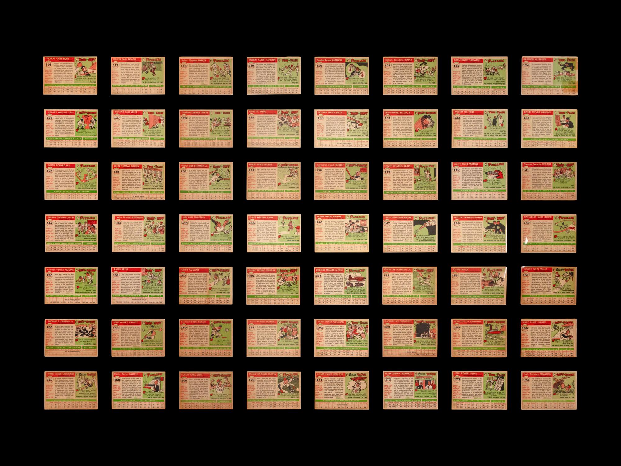 A Near Set of 1955 Topps Baseball Cards (198/206)
