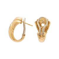 CHAUMET, YELLOW GOLD EARCLIPS