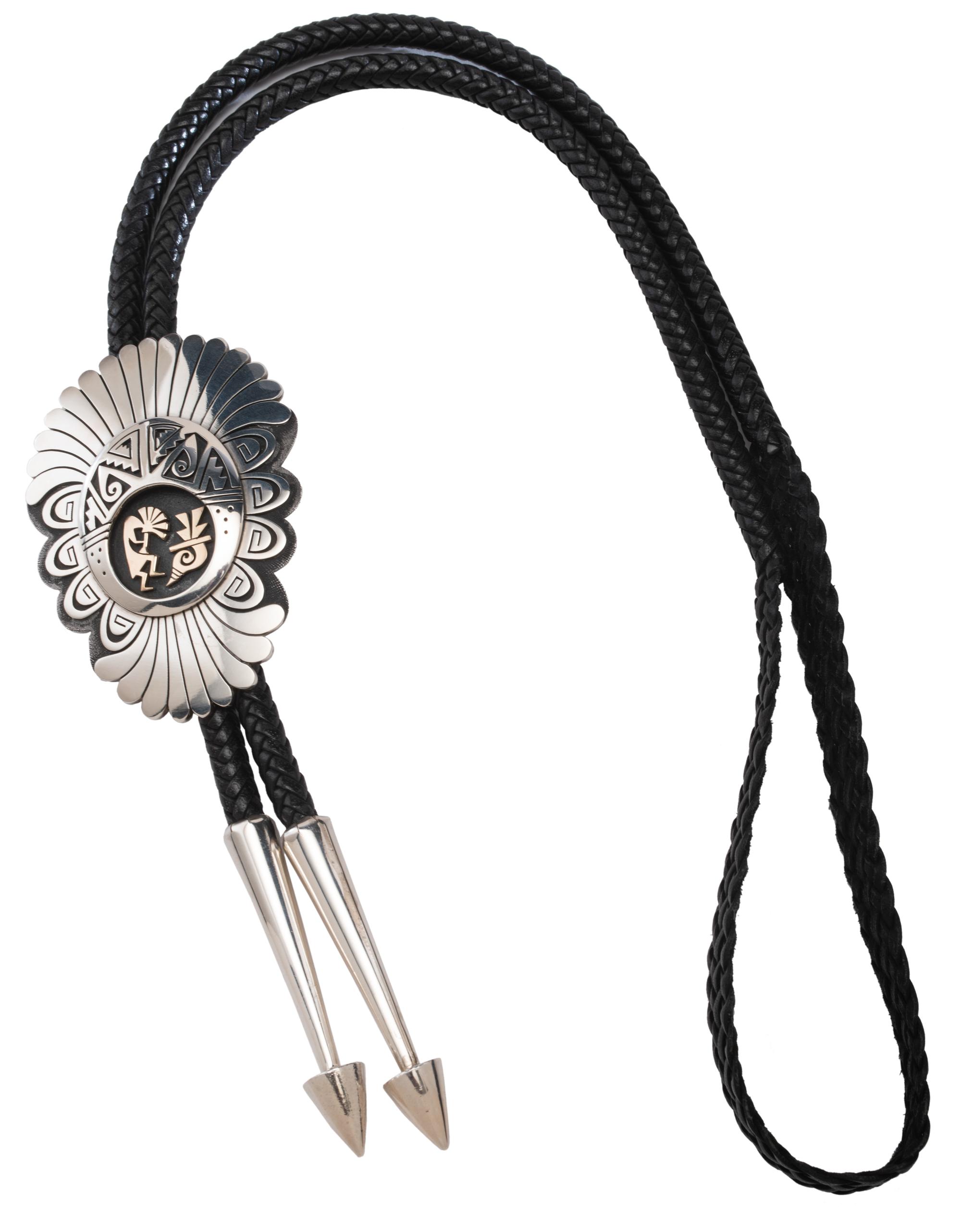 Sterling Silver Overlay Bolo Tie with 14k Gold Accents, and Belt Buckle Lot is located and will ship from Denver, Colorado.