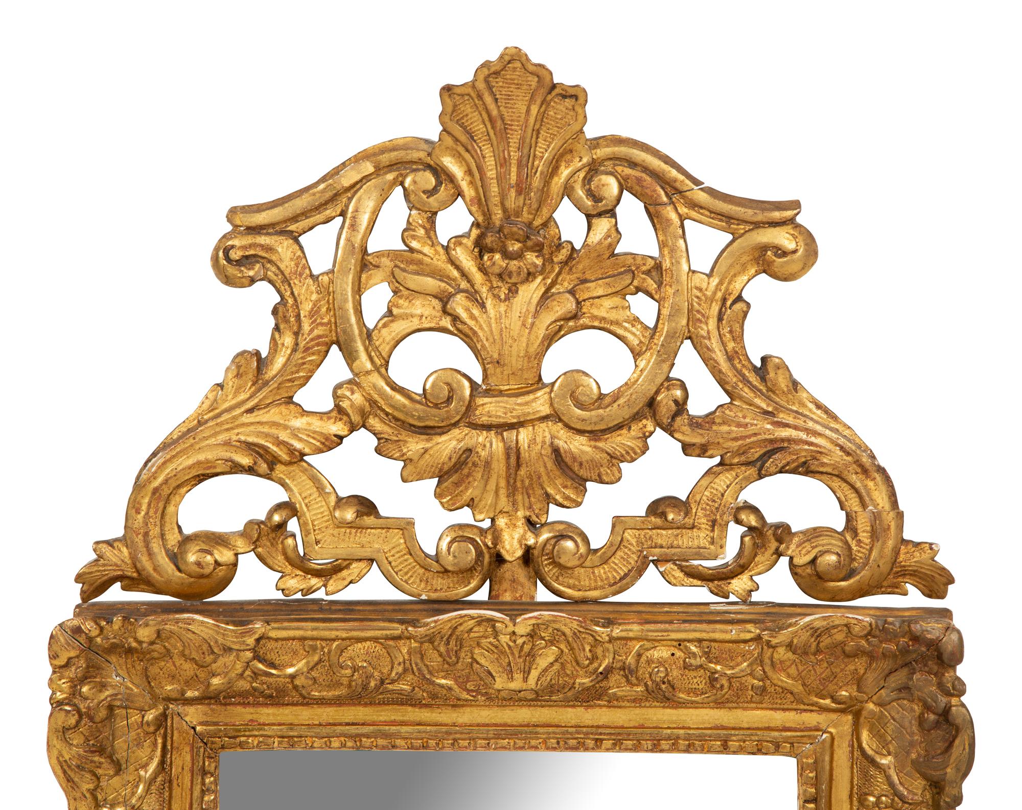A Régence Style Giltwood Mirror