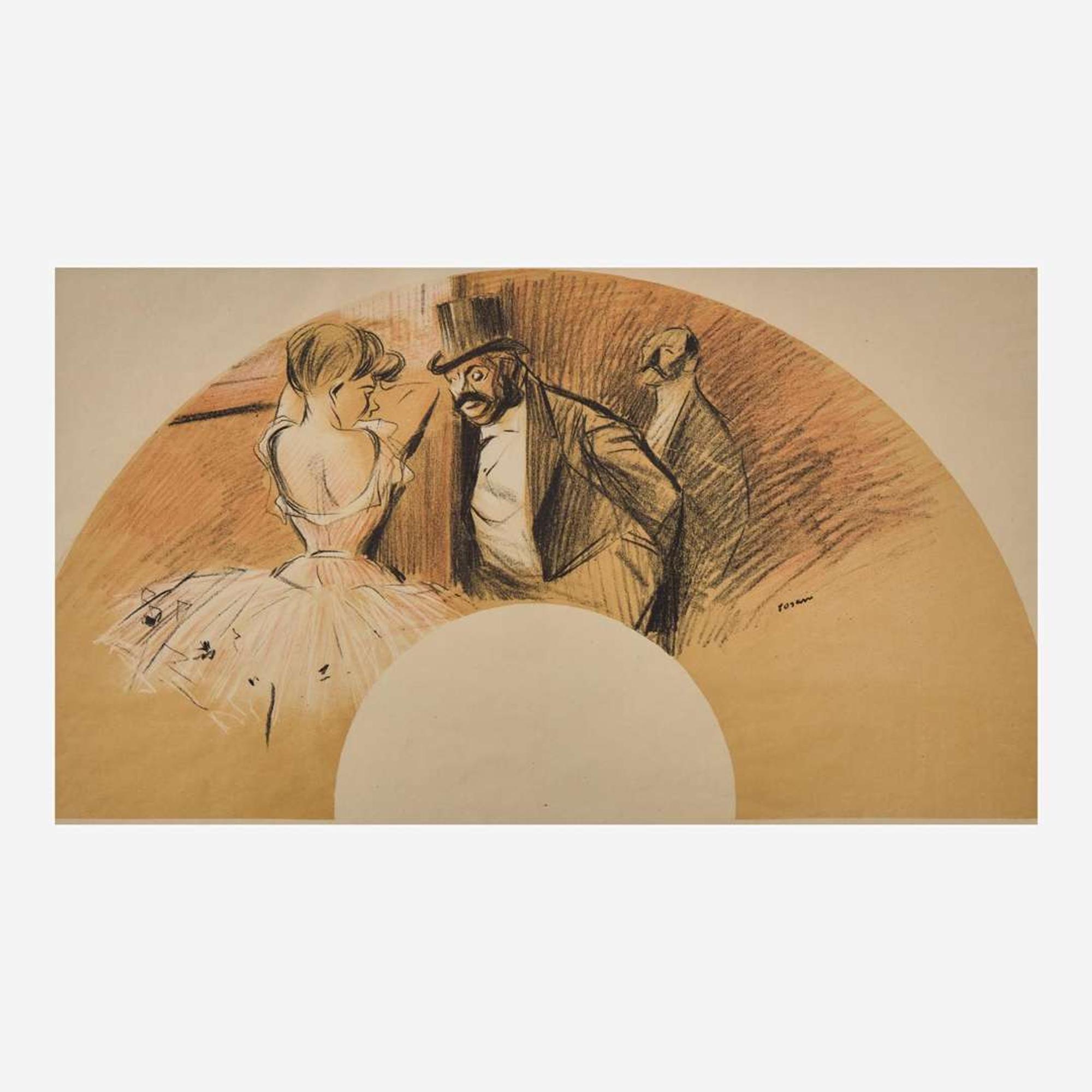 Jean-Louis Forain - Éventail pour le Bal