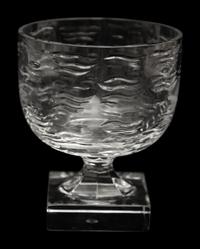 A William Yeoward Marietta Glass Cavier Bowl