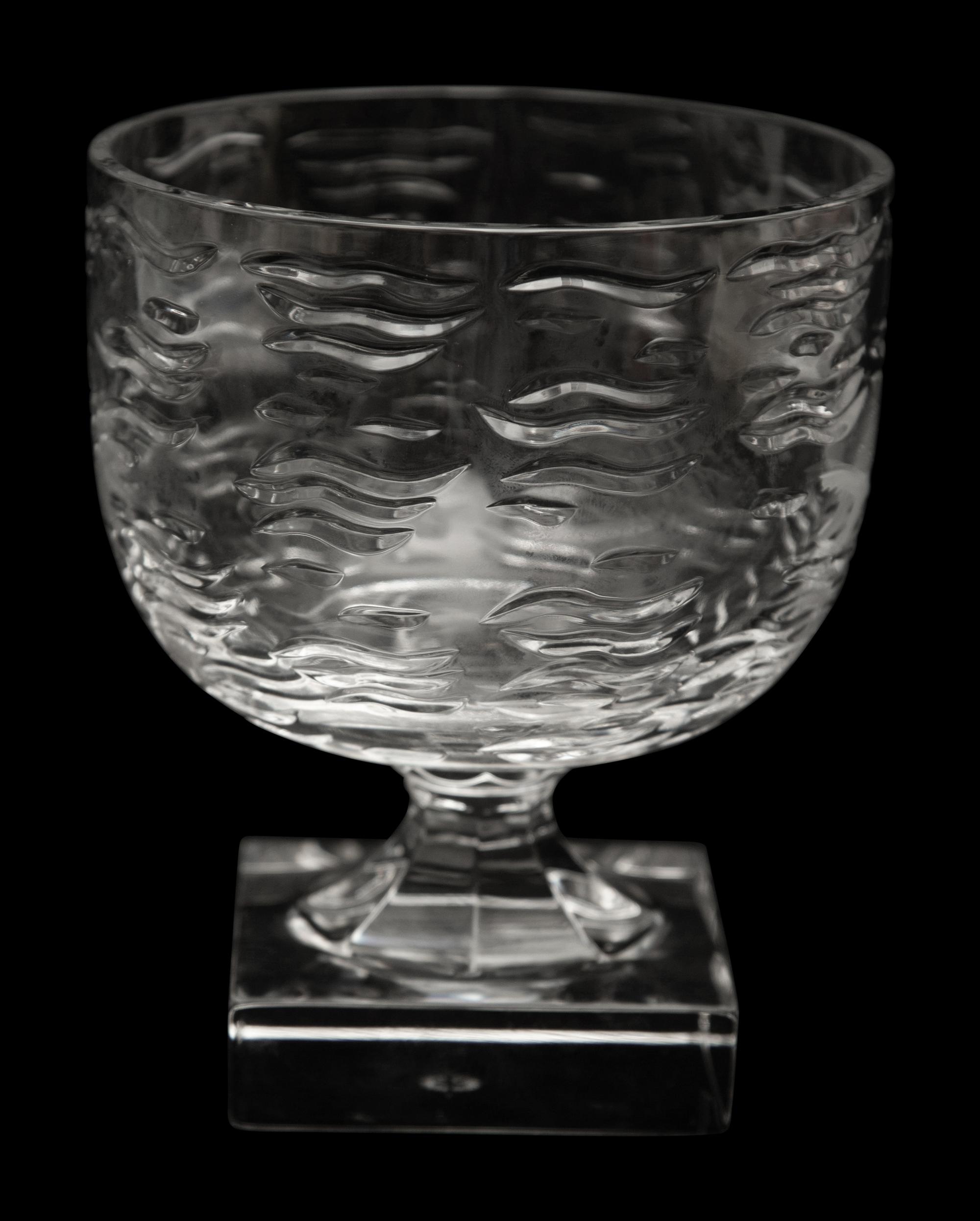 A William Yeoward Marietta Glass Cavier Bowl