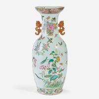 A Chinese Export Porcelain Famille Rose Vase mid 19th century