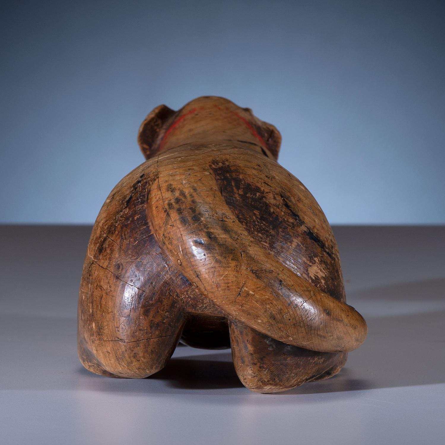 Haida Painted Wood Bear