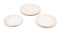 A Group of Seven Silver Plate Hot Plate/Trivets Largest diameter 9 1/8 inches. — 20TH CENTURY