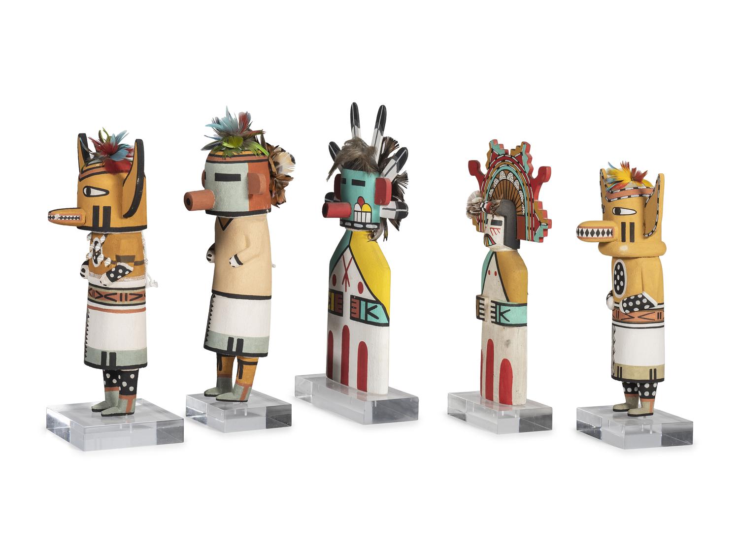 Collection of Hopi Katsina Dolls