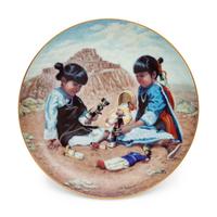 Playing with Tradition, together with matching decorative plate