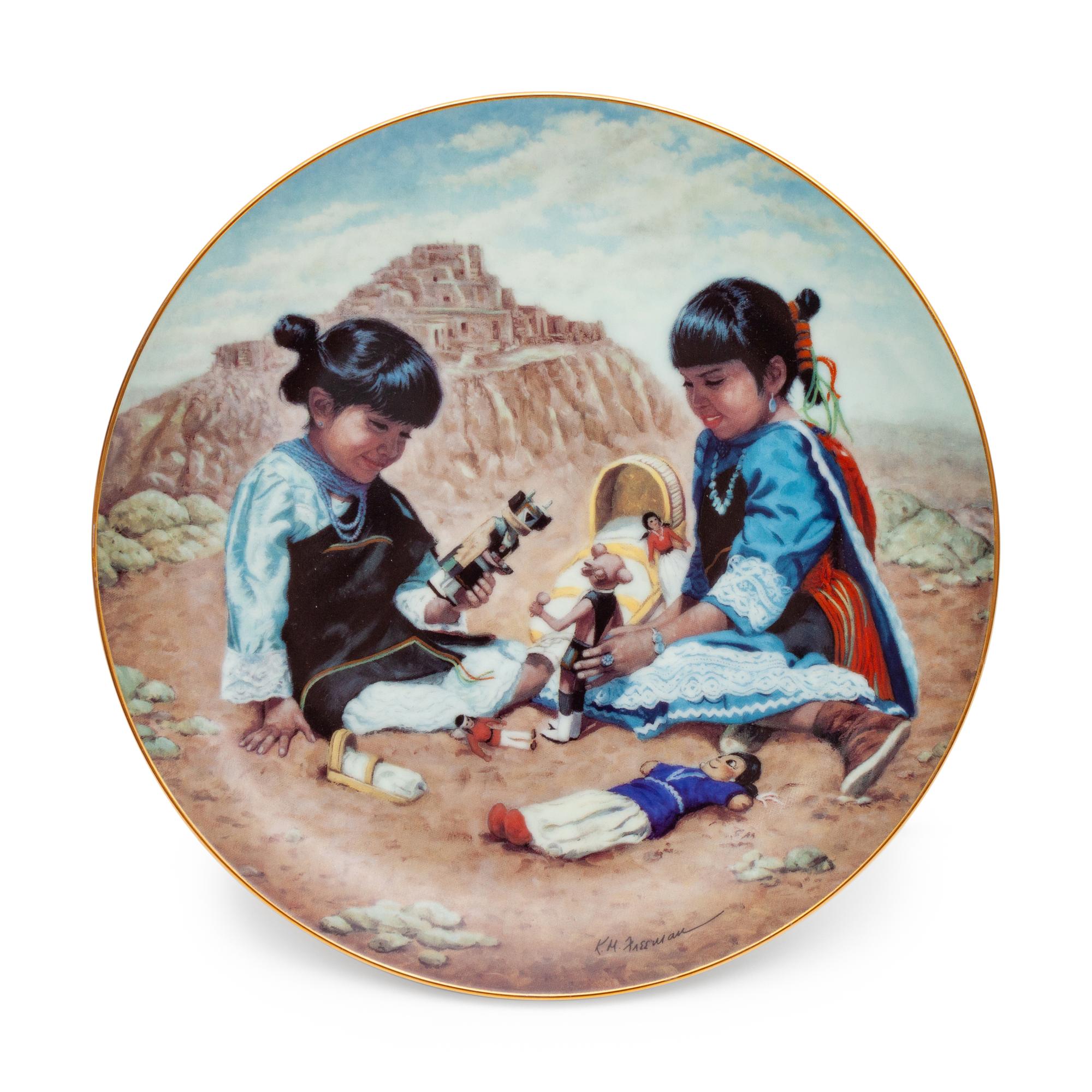 Playing with Tradition, together with matching decorative plate