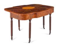 A Federal Inlaid Mahogany Game Table