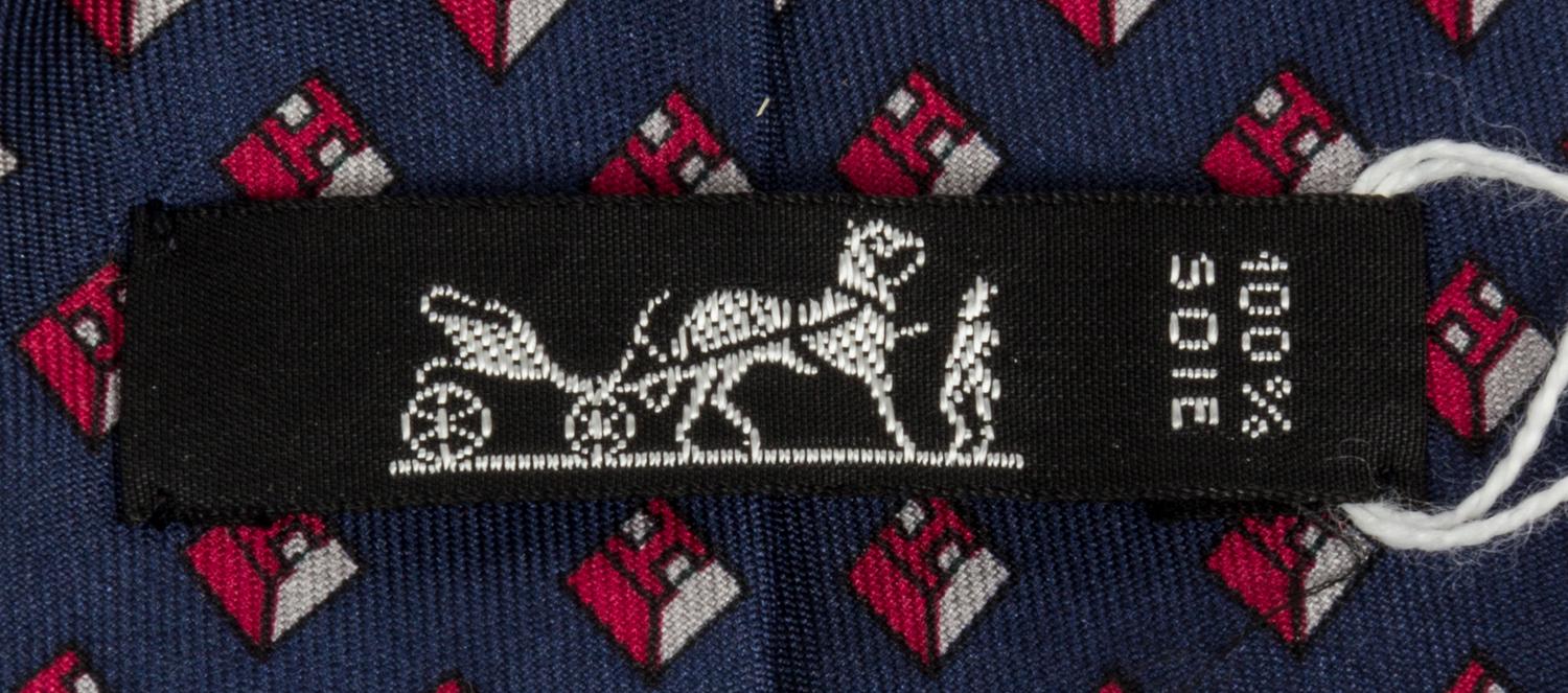 A Group of Three Hermes Silk Ties,