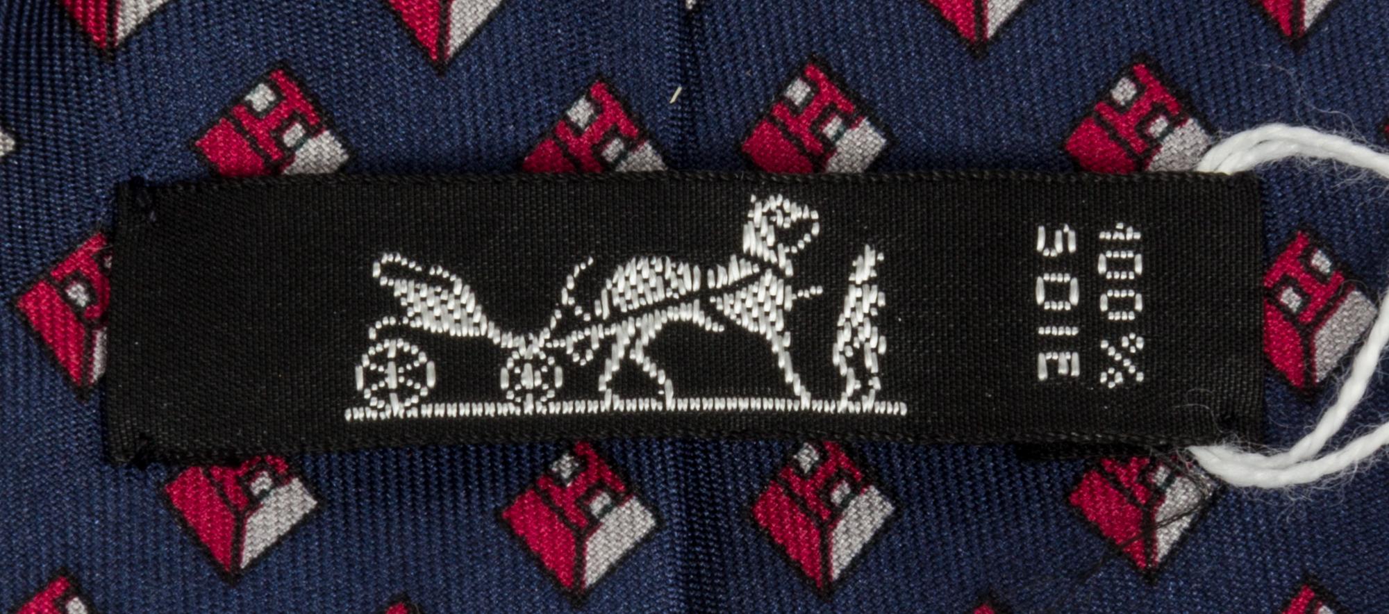 A Group of Three Hermes Silk Ties,