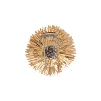 VAN CLEEF & ARPELS, YELLOW GOLD AND DIAMOND BROOCH