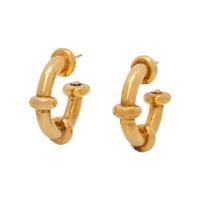 YELLOW GOLD HOOP EARRINGS