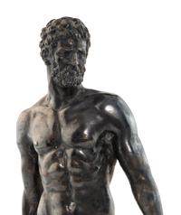 A Continental Silver Figure of Hercules