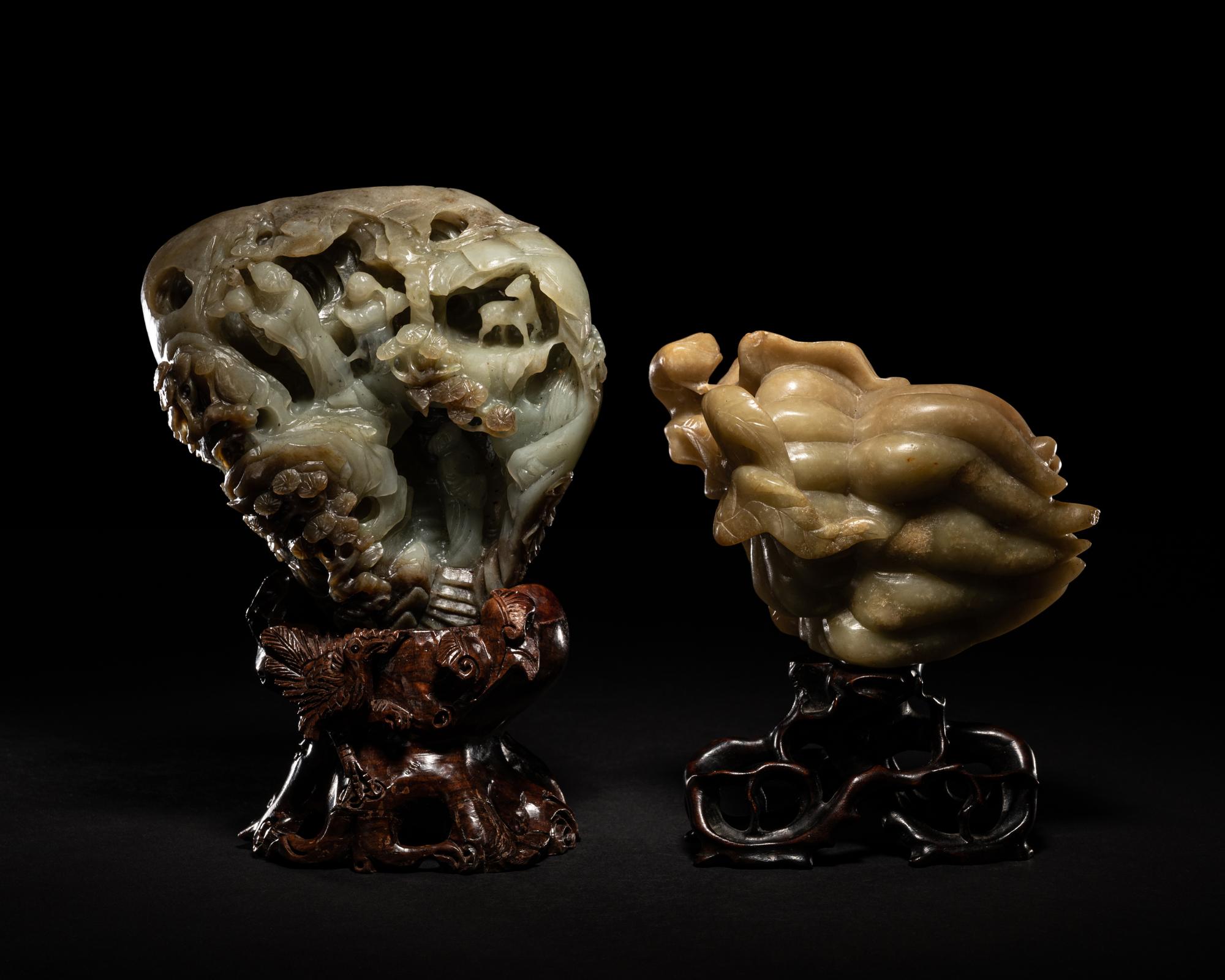 Two Chinese Hardstone Carvings