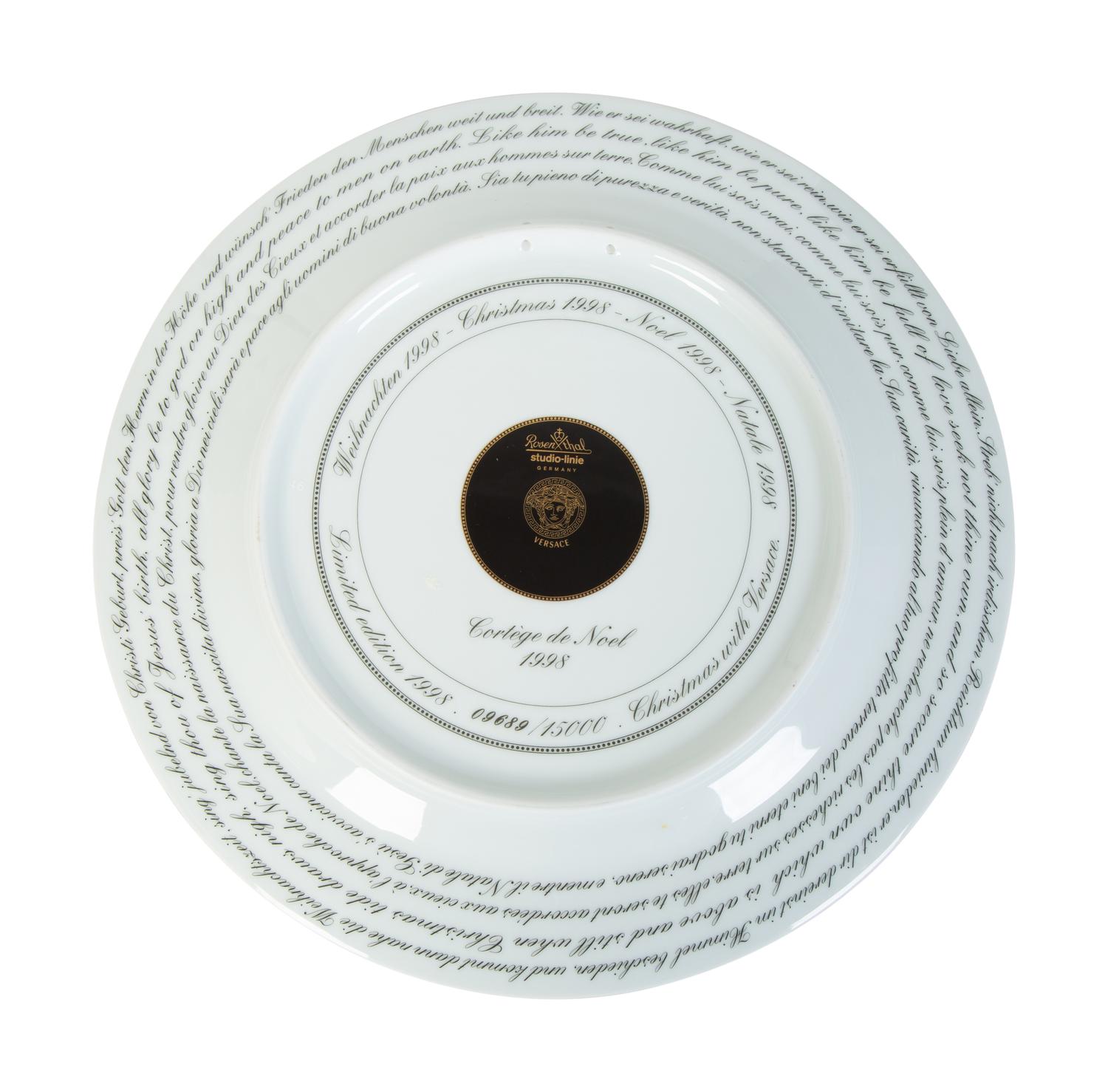 Set of Fourteen Versace for Rosenthal Porcelain Christmas Plates — 20TH CENTURY