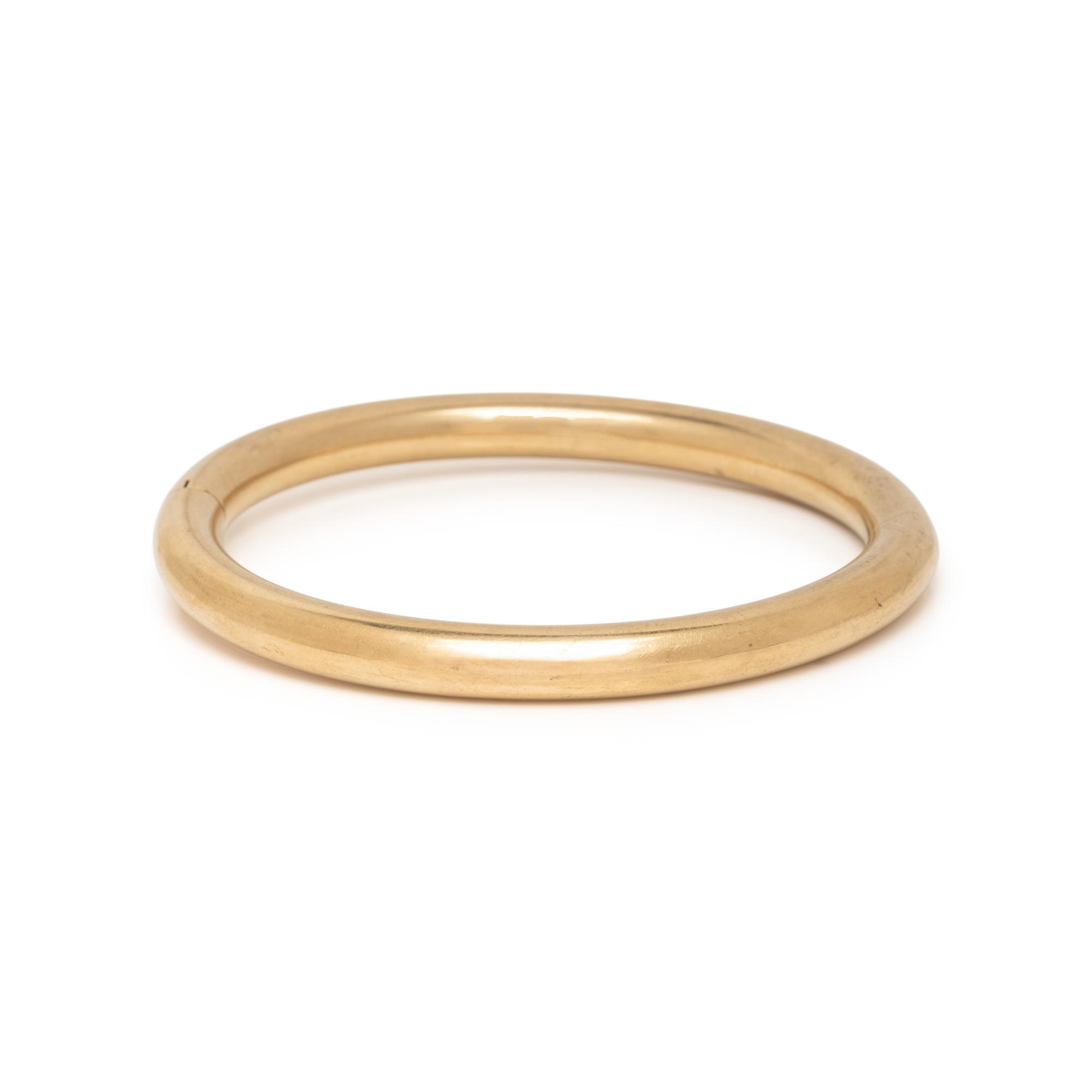 YELLOW GOLD BANGLE BRACELET