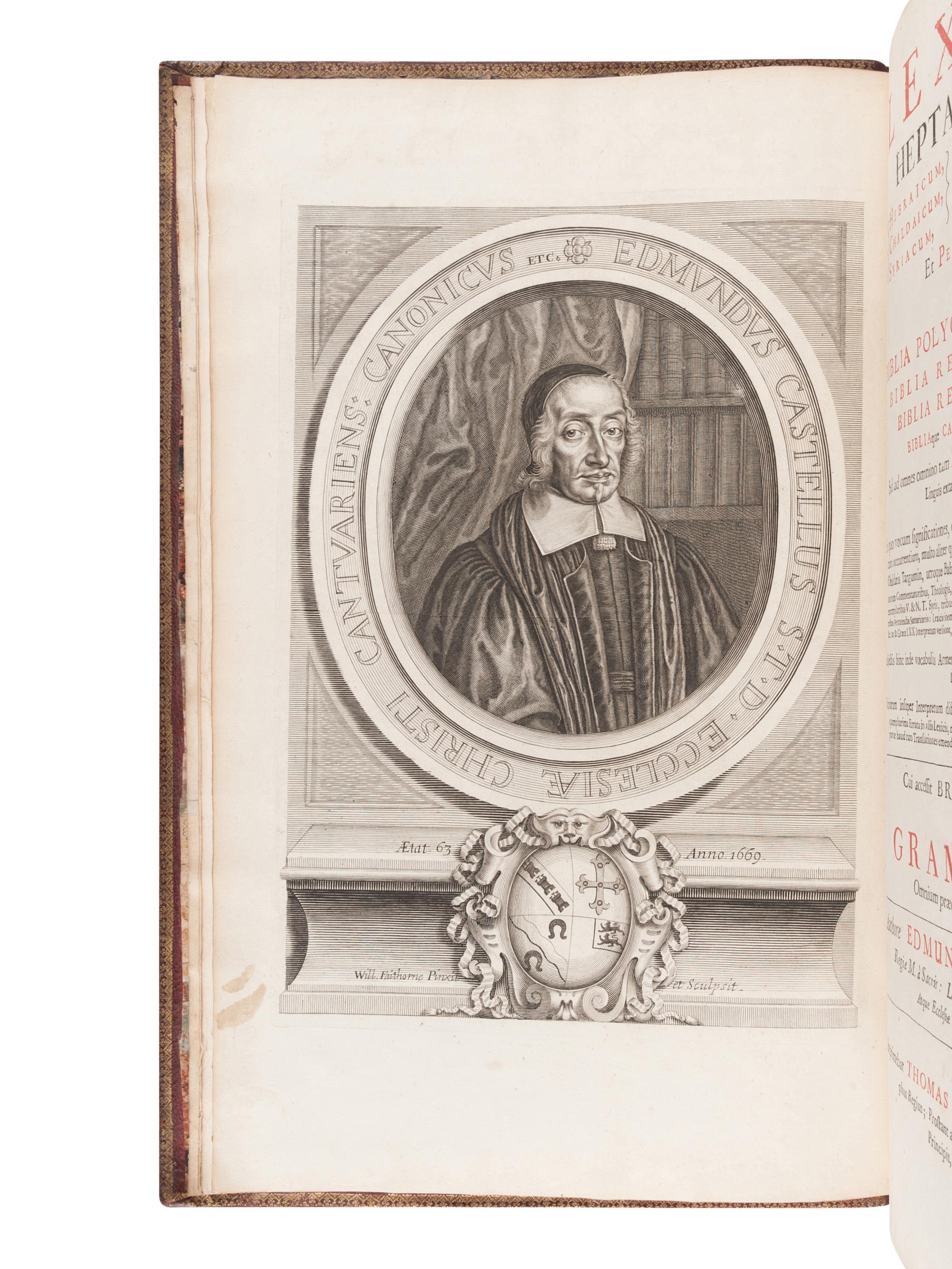 [BIBLE, Polyglot]. Biblia sacra polyglotta . Edited by Brian Walton. London: Thomas Roycroft, 1655-57.