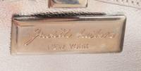 Judith Leiber Silver and Gray Rhinestone Minaudière