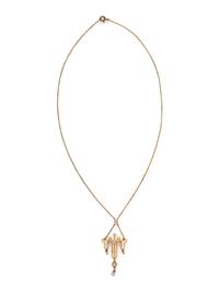 YELLOW GOLD AND DIAMOND NECKLACE